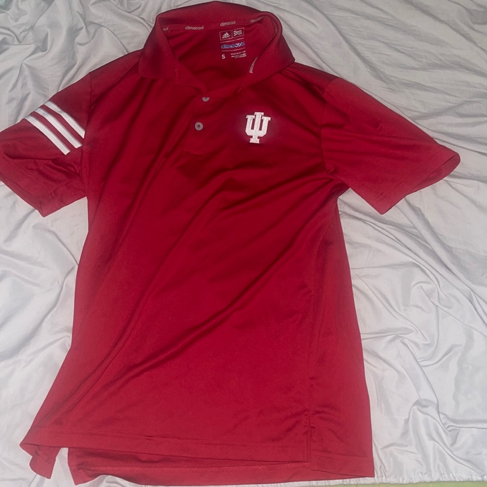 Adidas Indiana Hoosiers team issued polo